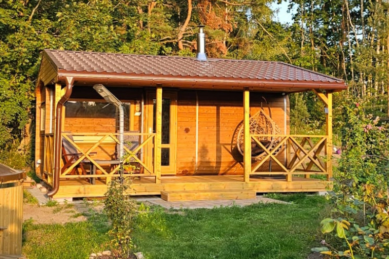 Sauna terassilla 6m