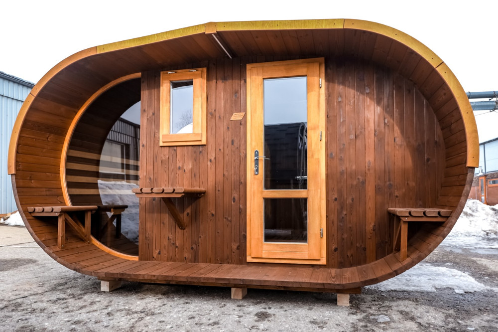 Ovaali sauna LUX 4,00m Timberart image 11
