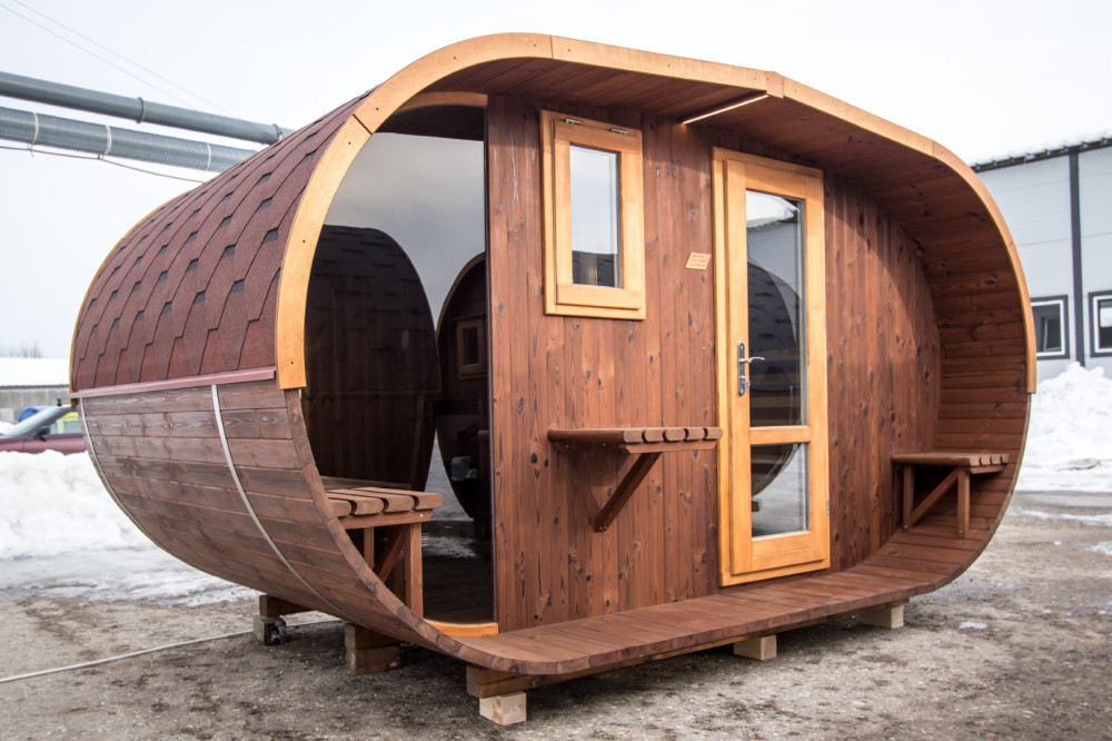 Ovaali sauna LUX 4,00m Timberart image 11