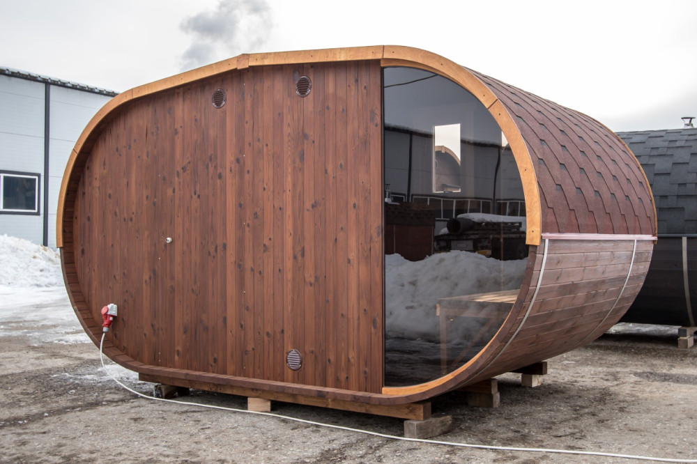 Ovaali sauna LUX 4,00m Timberart image 11