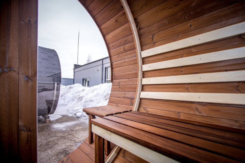 Ovaali sauna LUX 4,00m Timberart image 11