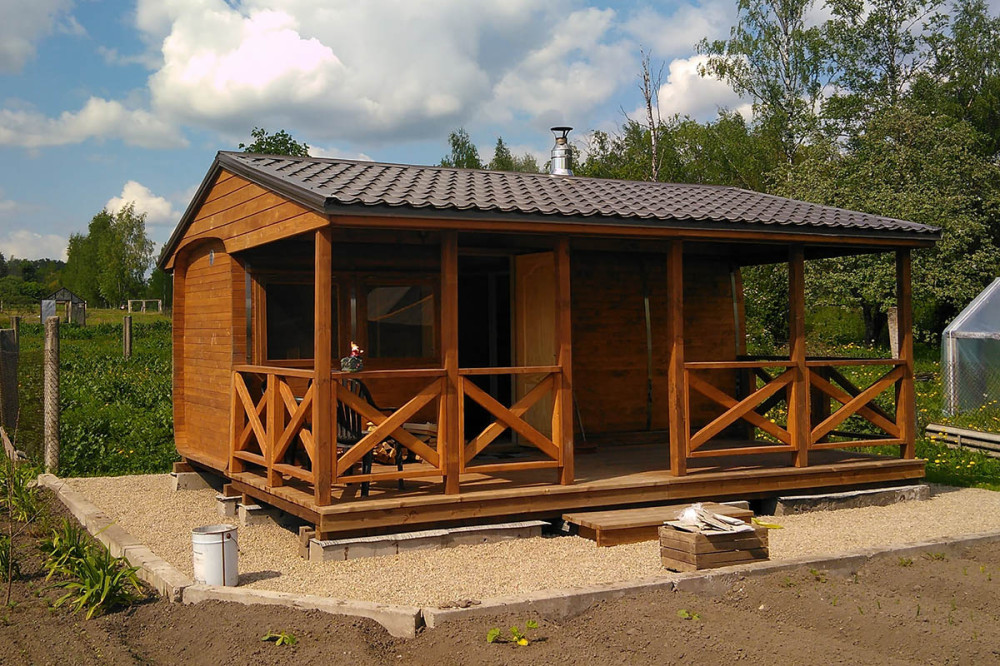 Tynnyrisauna terrassilla 6,00m Timberart image 10