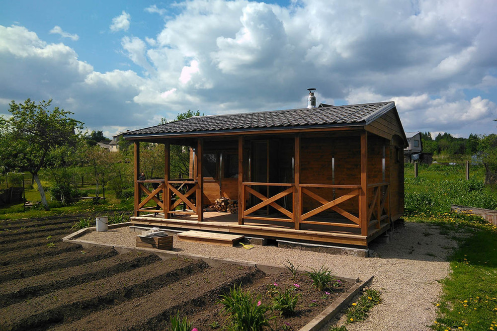 Tynnyrisauna terrassilla 6,00m Timberart image 10