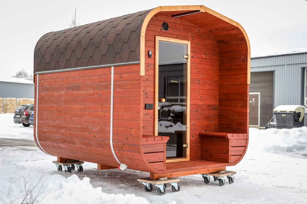 Suorakaiteen muotoinen sauna 3,00m Timberart image 13