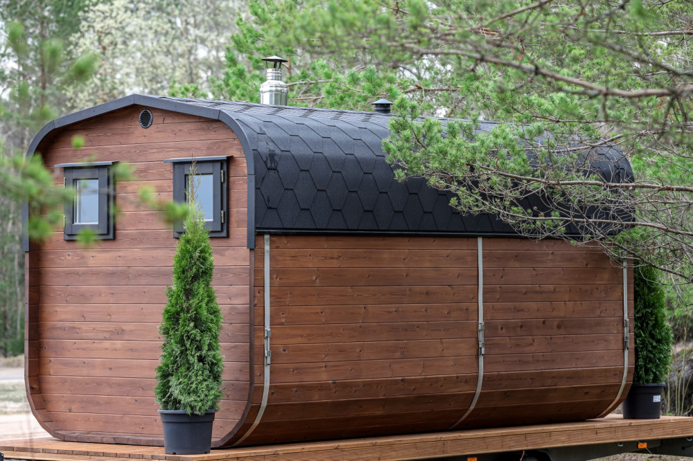 Suorakaiteen muotoinen sauna 3,90m Timberart image 14