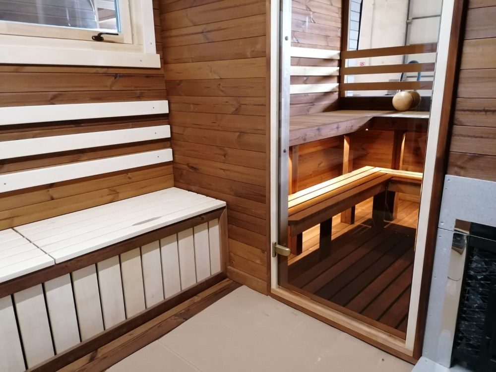 Suorakaiteen muotoinen sauna 4,50m Timberart image 16