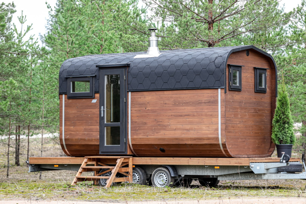 Suorakaiteen muotoinen sauna 4,50m Timberart image 16