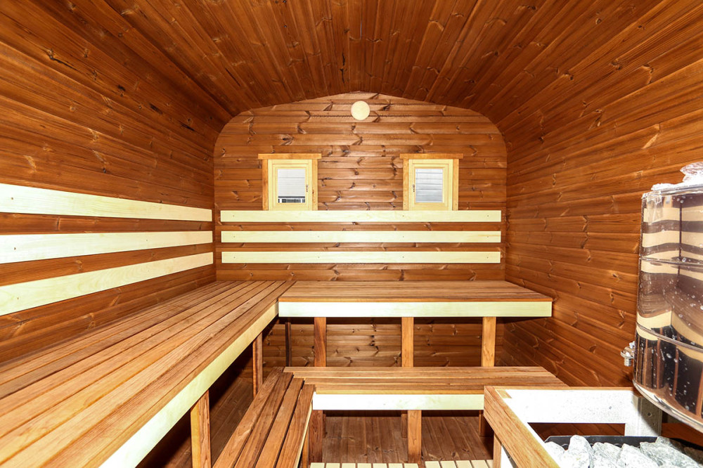 Suorakaiteen muotoinen sauna 6,00m Timberart image 16