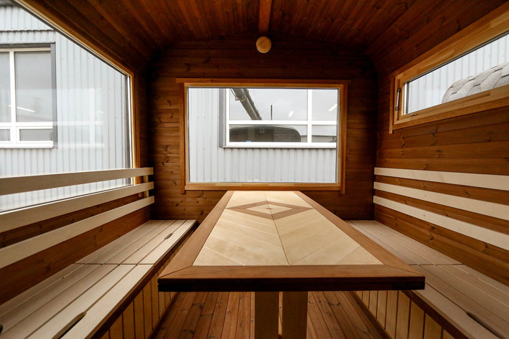 Suorakaiteen muotoinen sauna 6,00m Timberart image 16