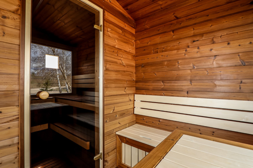 Suorakaiteen muotoinen sauna 3,90m Timberart image 14