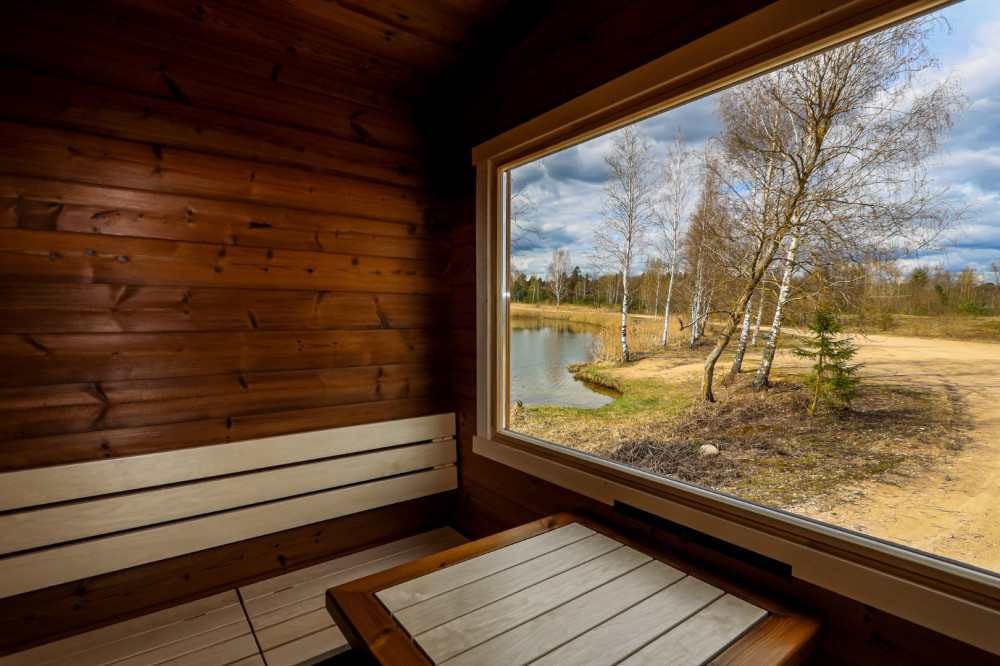 Suorakaiteen muotoinen sauna 3,90m Timberart image 14